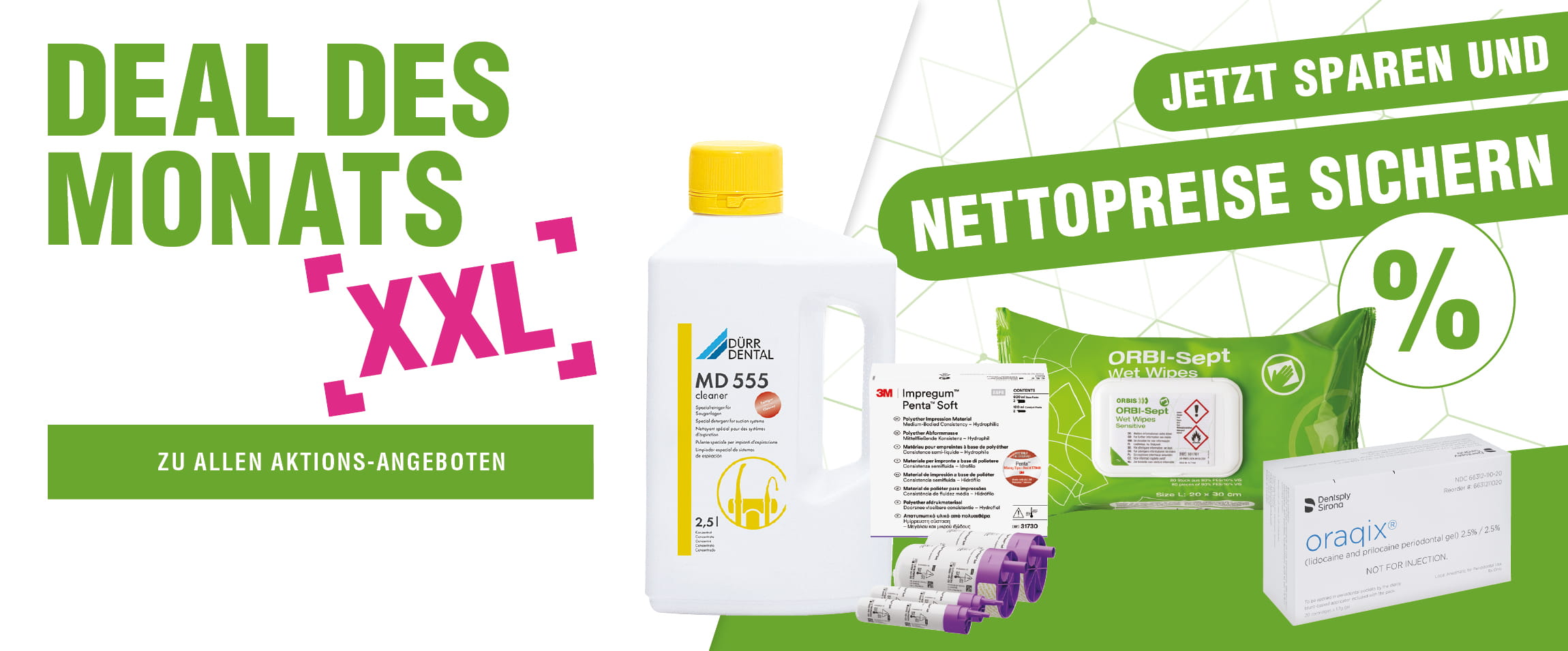 Deals: Angebote des Monats nutzen & mit Plandent sparen - Hier profitieren Zahnarztpraxen & Dentallabore von günstigen Netto-Preisen!