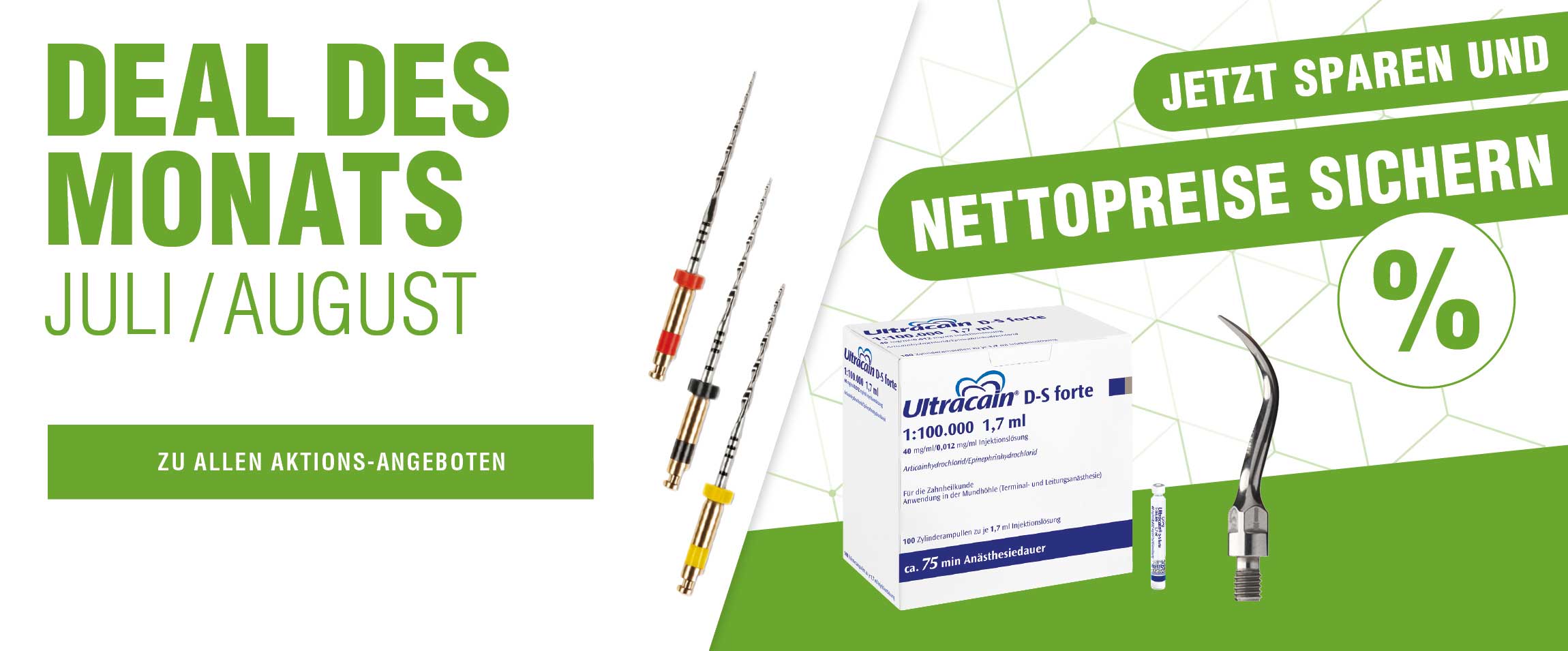 Deals: Angebote des Monats nutzen & mit Plandent sparen - Hier profitieren Zahnarztpraxen & Dentallabore von günstigen Netto-Preisen!