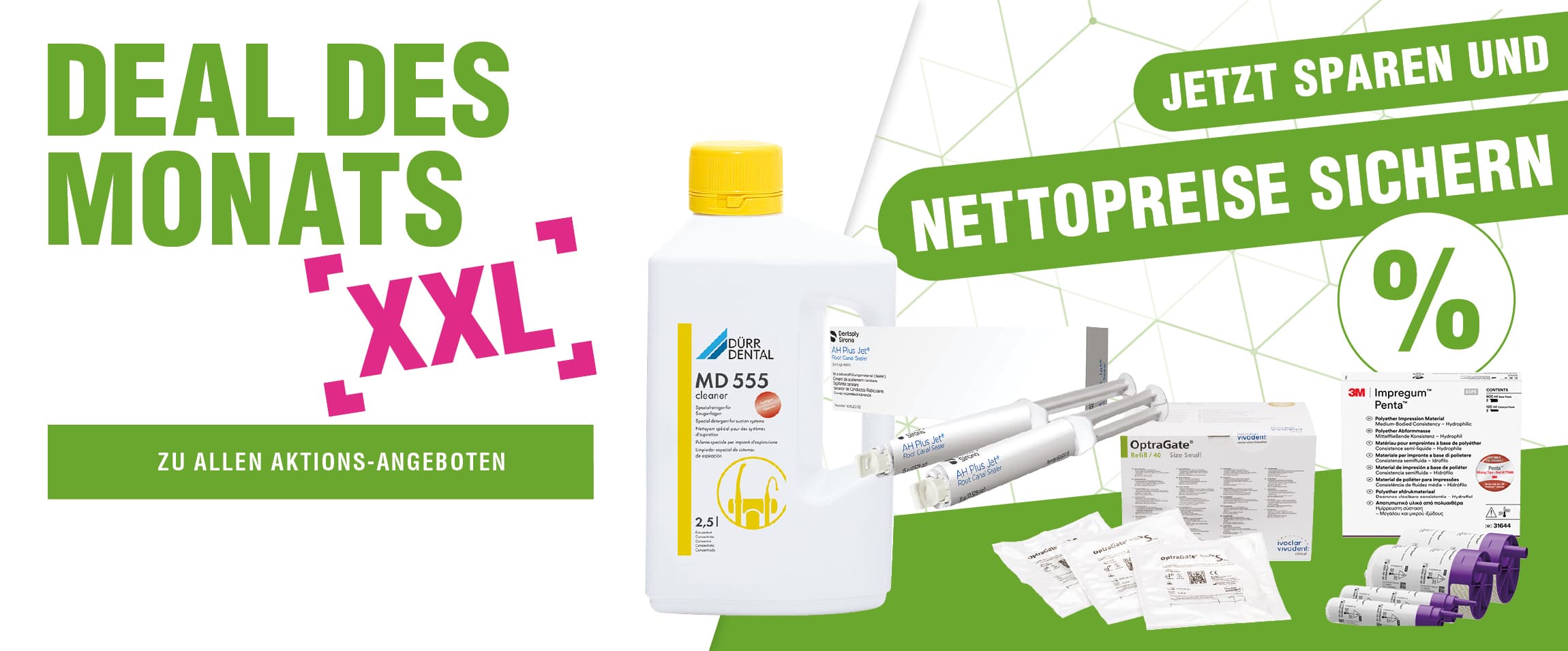 Deals: Angebote des Monats nutzen & mit Plandent sparen - Hier profitieren Zahnarztpraxen & Dentallabore von günstigen Netto-Preisen!